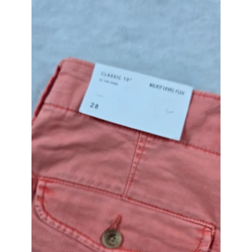 American Eagle Shorts Mens 28 Coral Stretch Classic 10 Next Level Flex NEW